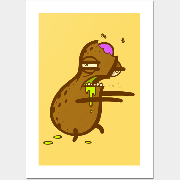 Zombie Peanut Wall Art by ArtisticDyslexia